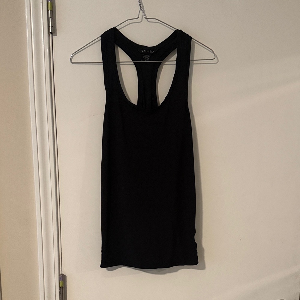 Athleta Black Racerback Tank Top